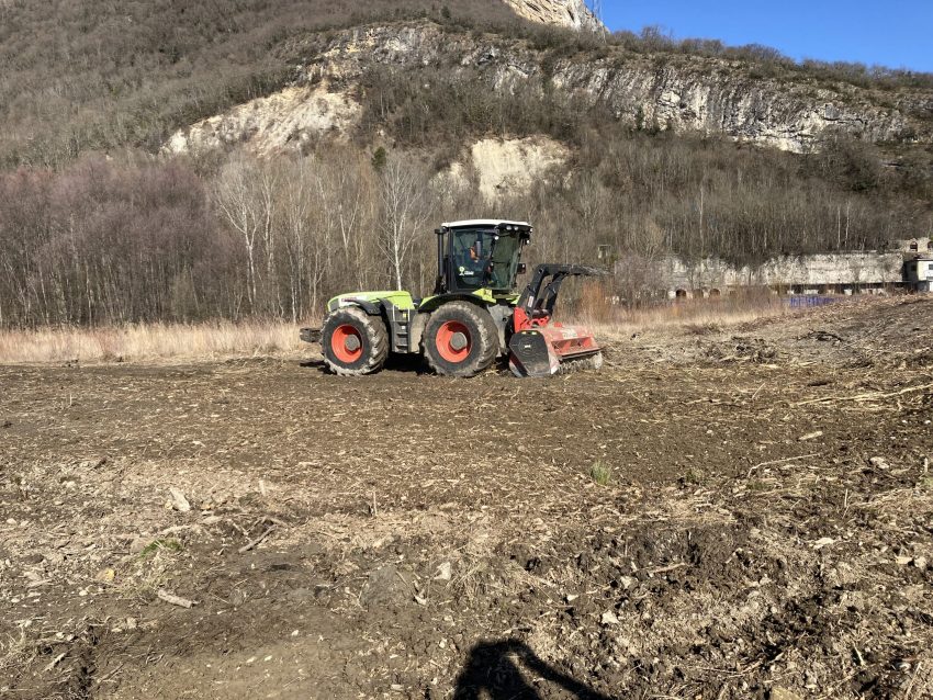 tracteur + broyeur